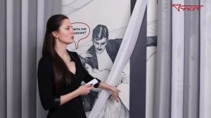 Вертикальные тюлевые жалюзи системы Вальс с электроприводом Unit-V