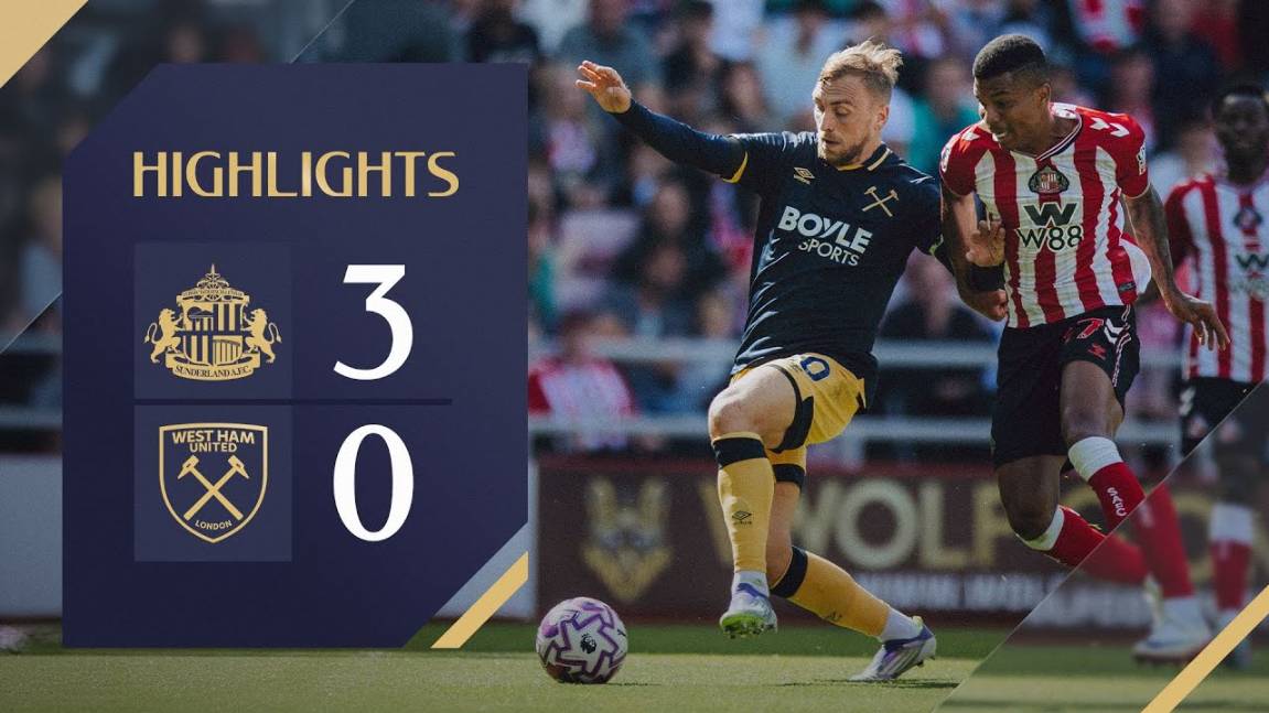 Обзор матча Сандерленд - Вест Хэм Юнайтед | Highlights | Sunderland - West Ham United | 16.08.2025