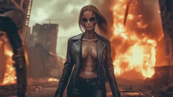 Cyber Apocalypse | sci-fi AI woman | AI music video