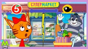Три Кота против Простоквашино.Герои Мультиков Отправляются за Покупками.Чей Магазин Лучше?