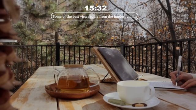 3 часа StudyWithMe -  POMODOROS⧸Relaxing Lofi⧸ Cozy Autumn Afternoon⧸Timer And Alarm