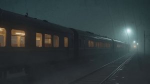 🚂 ПОЛУНОЧНАЯ СТАНЦИЯ | Проливной дождь и раскаты грома со звуками поезда | ОТДЫХ | УЧЕНИЕ | СОН