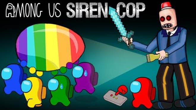 AMONG US, Полицейский с сиреной смотреть онлайн