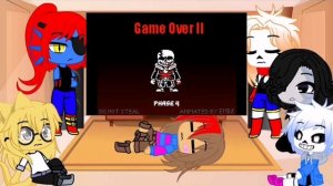 Реакция андертейл на видео