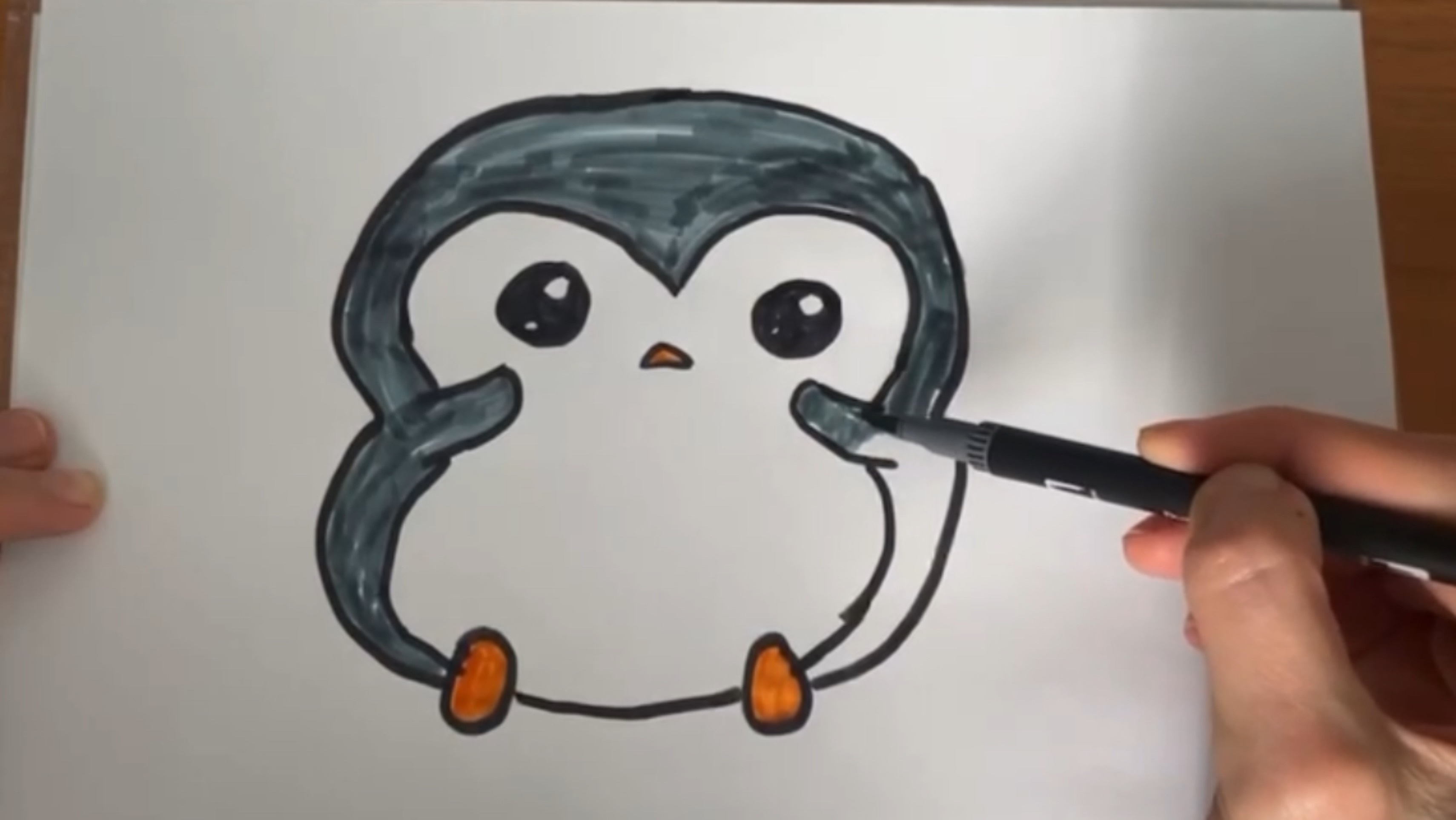 Пингвин. 🐧 Рисуем Вместе. смотреть онлайн