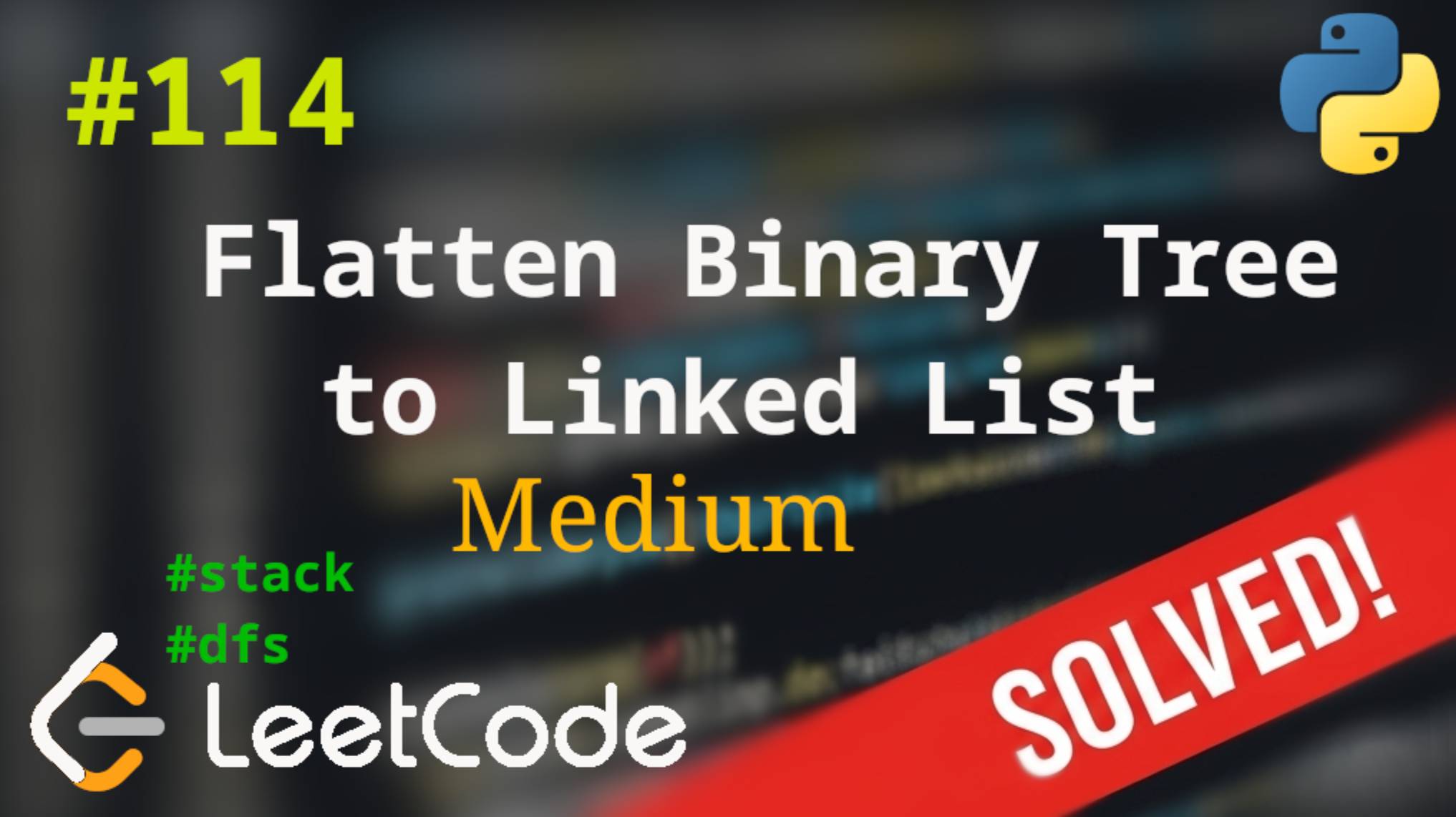 114. Flatten Binary Tree to Linked List | Решение с комментариями | LeetCode | DFS смотреть онлайн