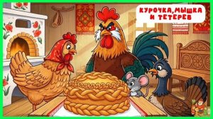 Курочка, мышка и тетерев | аудиосказки | народные сказки | детские сказки онлайн | сказка | мультик