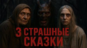 3 СТРАШНЫЕ СКАЗКИ. Рожки да ножки, пойдем со мной, месть ведьмы. Страшные истории на ночь.