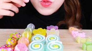 разноцветные сласти АСМР