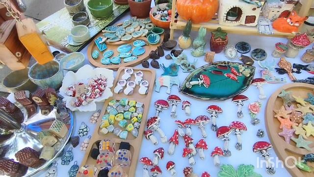 Выставка цветов в Самаре.🌺🌵Часть 4. Керамические изделия ручной работы.📿🪆🎎🪷