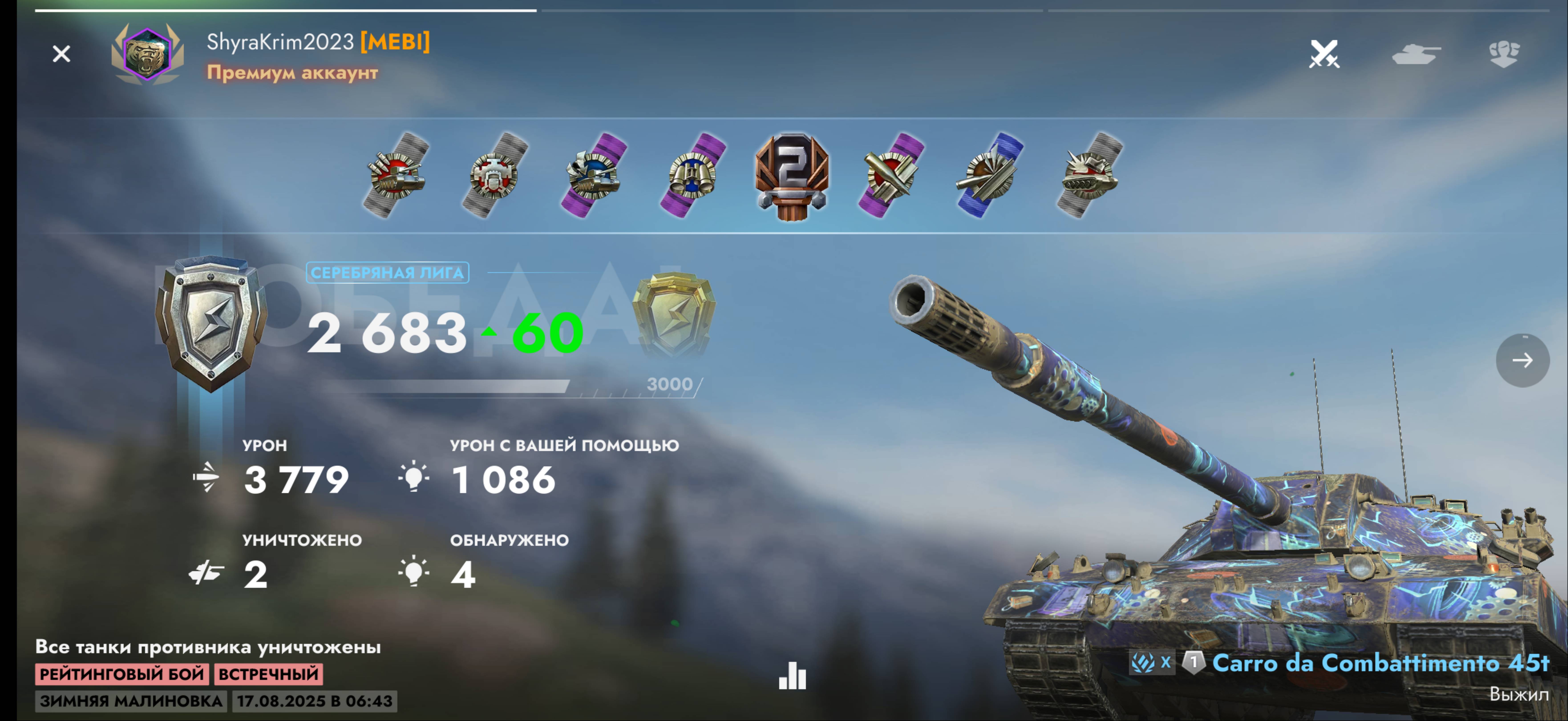 Carro 45 T, Зимняя Малиновка.