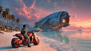 Beautiful Hopepunk Sci Fi Ambient Music 💫🎧 for Stress Relief & Deep Relaxation (3Hz Binaural Beats