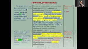 Экспертная проверка изложения. Фрагмент