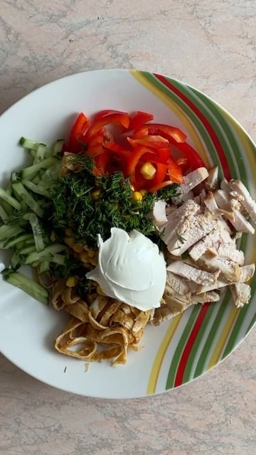 Быстрый рецепт салата пп