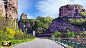 🚗 SmartTV 4К ➤ Поездка по живописному горному туристическому шоссе Синлун, Китай! HDR 60fps