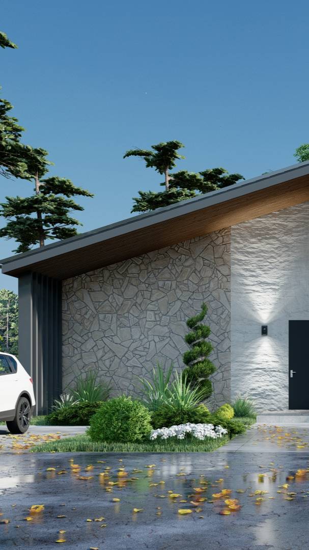 Проект одноэтажного дом в стиле шале смотреть онлайн