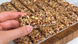 Готовлю энергетические злаковые батончики с орехами и сухофруктами и домашние кокосовые конфеты