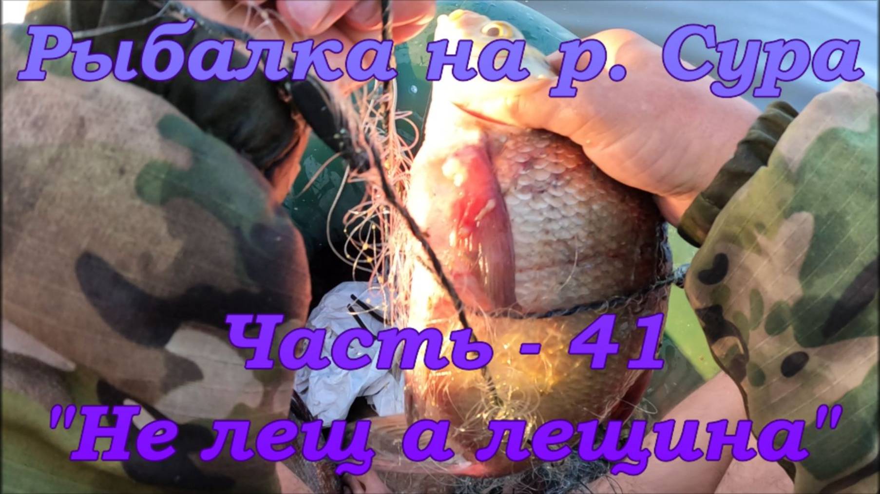 Рыбалка на р. Сура. Часть - 41. "Не лещ а лещина". смотреть онлайн