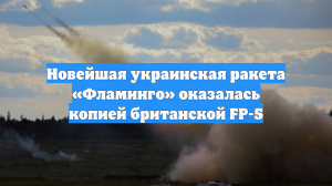 Новейшая украинская ракета «Фламинго» оказалась копией британской FP-5