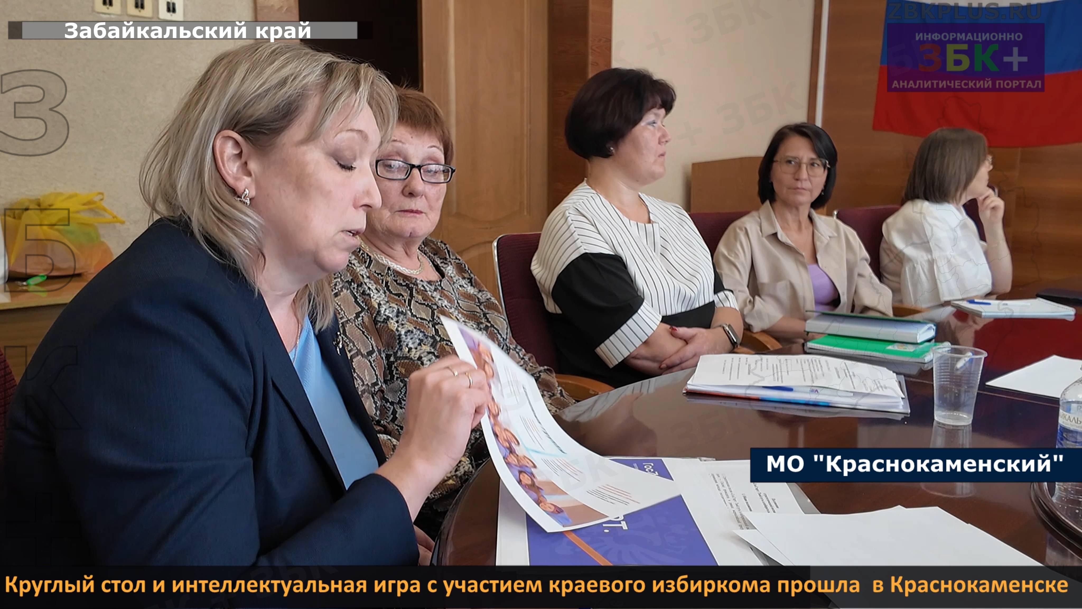 ЗБК + Круглый стол и интеллектуальная игра с участием краевого избиркома прошла в Краснокаменске смотреть онлайн