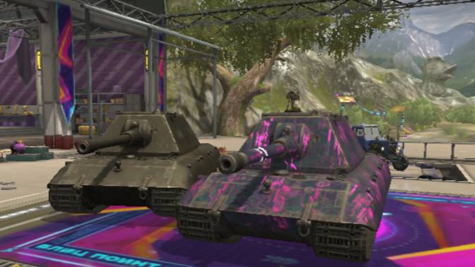 Е100 на фугасах