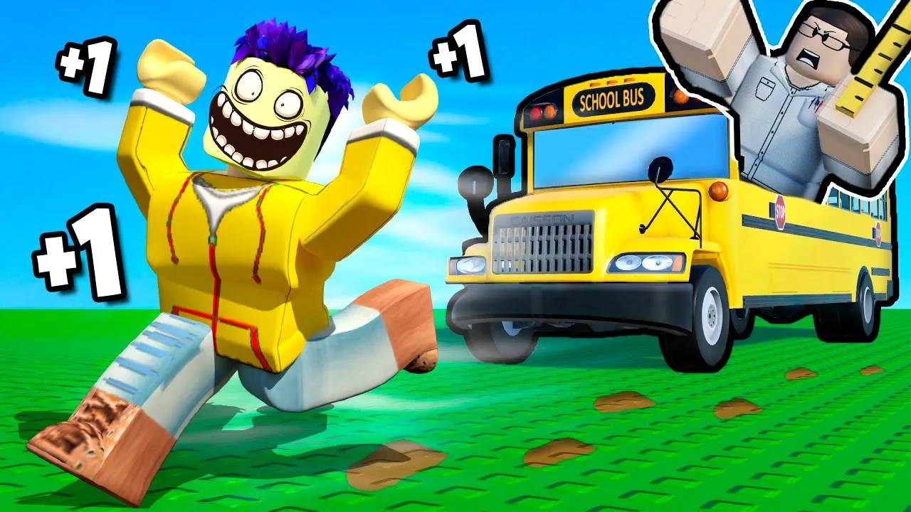 КАЖДУЮ СЕКУНДУ +1 СКОРОСТЬ , ЧТОБЫ СБЕЖАТЬ ИЗ ШКОЛЫ В ROBLOX смотреть онлайн