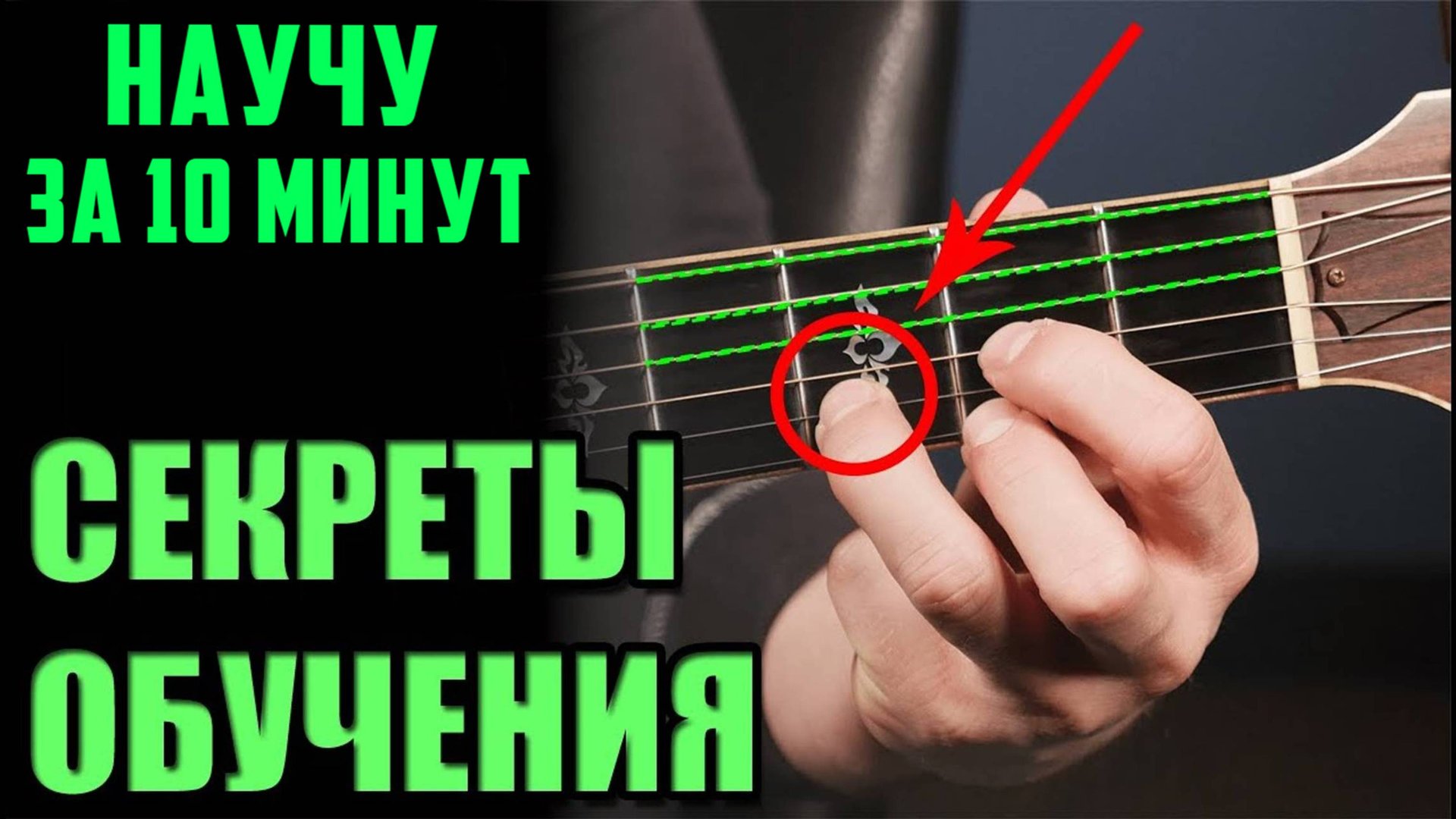 Как научиться играть на гитаре ЗА 10 МИНУТ с нуля - урок для начинающих