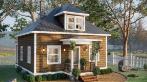 🏡 Идеальный Деревенский Коттедж 72 м² | Уют в Каждой Детали! (8х9 м)