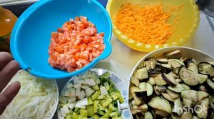 Баклажаны по-домашнему. Дозировка не важна, что есть, то и кладу.