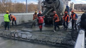 Реконструкция моста через р. Миасс по проспекту. Сталефибробетон.