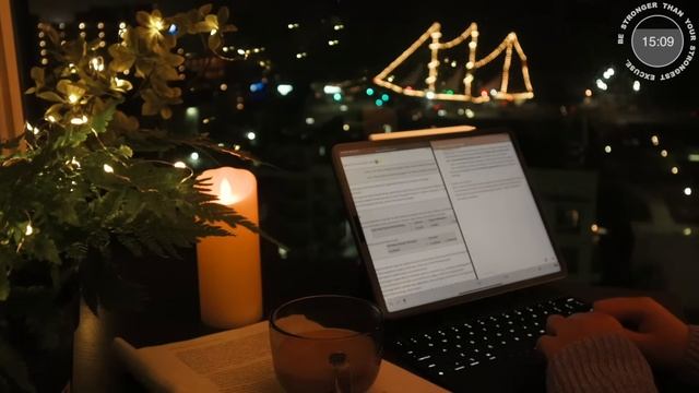 2.5 часа StudyWithMe ⧸ Relaxing Lo-fi & Beautiful Sunset In California