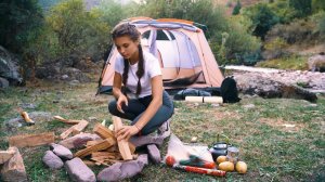 ⭐ Поход с палаткой в лес в одиночку.