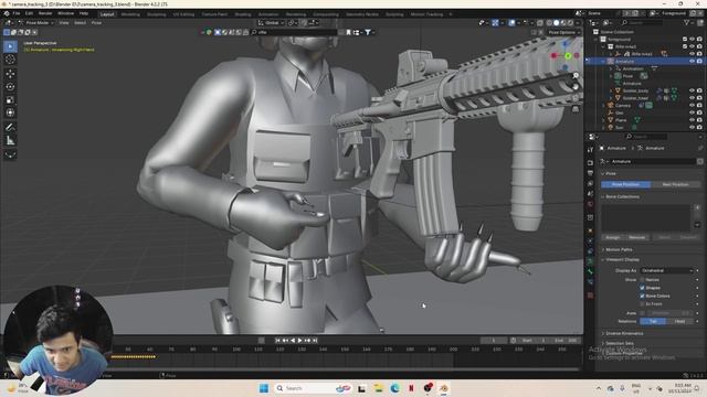 3 -3.7 Attach the rifle to the hand смотреть онлайн