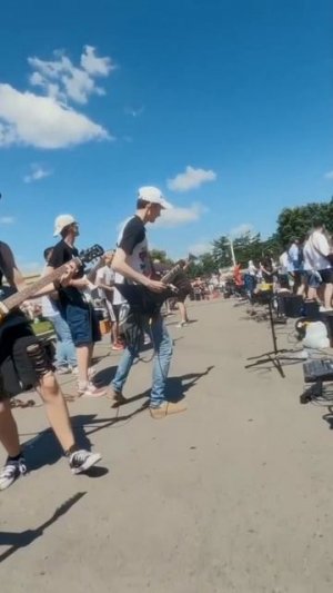 450+ musicians playing together! #rock #rocknmob #moscow #music