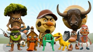 Я сражаюсь против всех итальянских мемов brainrot в garrys mod