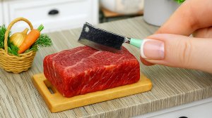 Простой, но Очень Вкусный Рецепт Миниатюрной Пасты Болоньезе! 🍝 ASMR Готовка Мини Еды.  Мини Кухня