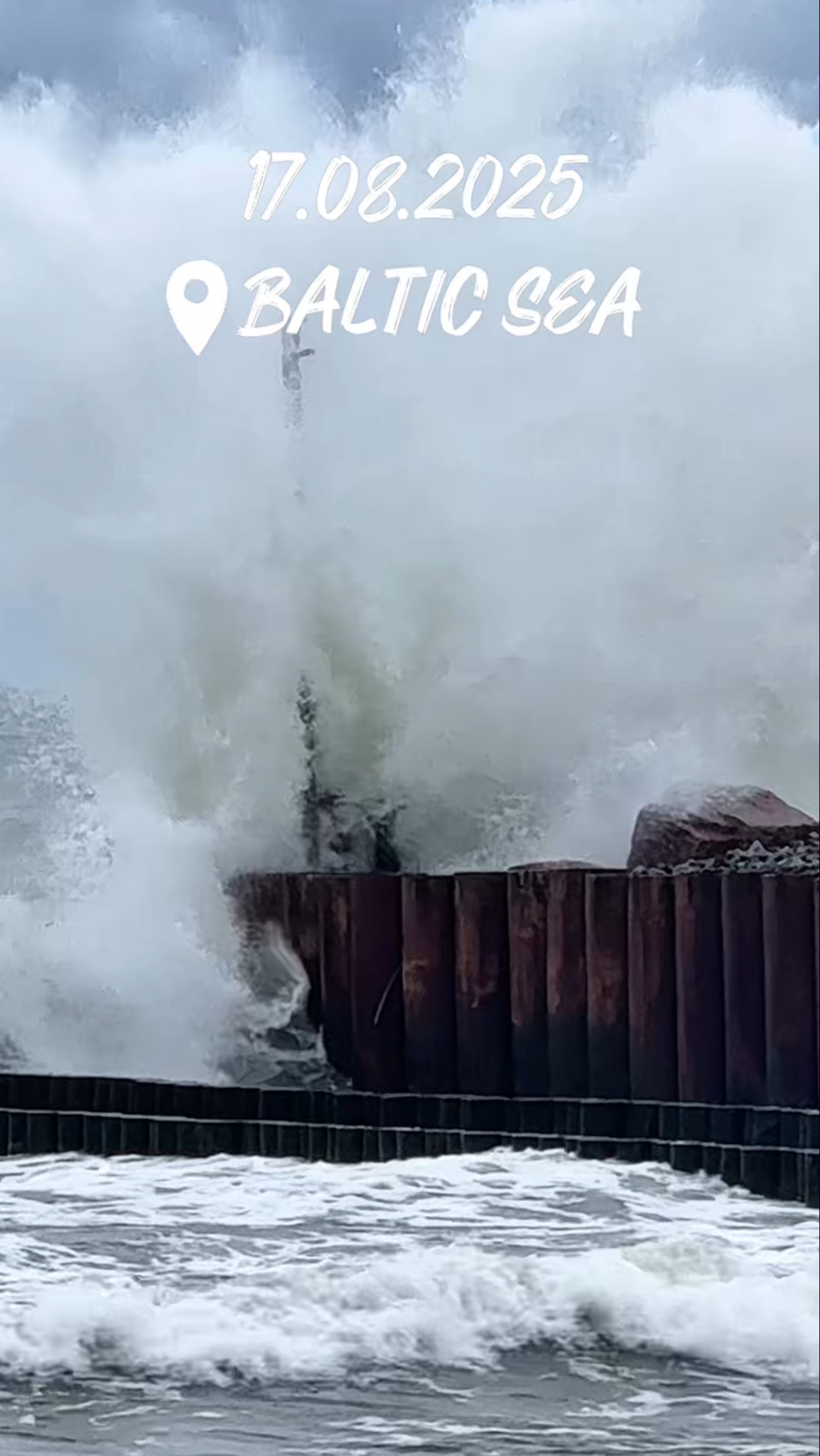 Baltic Sea. Storm.