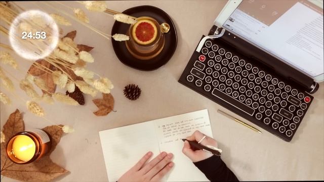 3 часа StudyWithMe -  HOURS REAL-TIME POMODORO STUDY SESSION