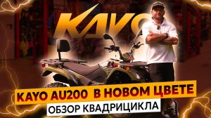 Квадрицикл KAYO AU200 c ПТС: доступный мотовездеход в новой расцветки хаки! Технический обзор