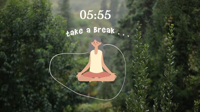 4 часа StudyWithMe - Relaxing Water Sound⧸ Deep Focus Pomodoro Timer⧸Stay Motivated