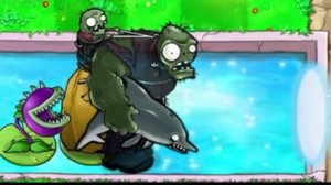 Дельфин и Зомби  — совсем не пара! 😂🐬🧟 / Plants vs Zombies