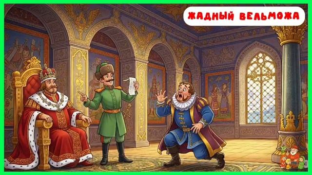 Жадный вельможа| Как солдат перехитрил вельможу | Поучительная сказка | аудиосказки | смотреть онлайн