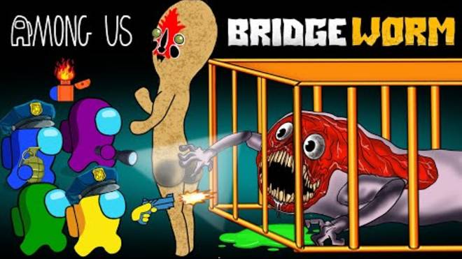 ЧЕРВЬ ПРОТИВ AMONG US. смотреть онлайн