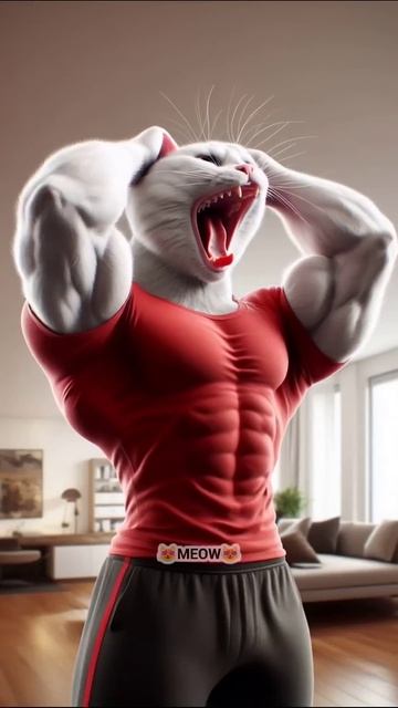 🐱💥🐶Котенок и гигантский ПЕС- монстр⚡👹#анимация #суперкоты #веселыекоты #коты