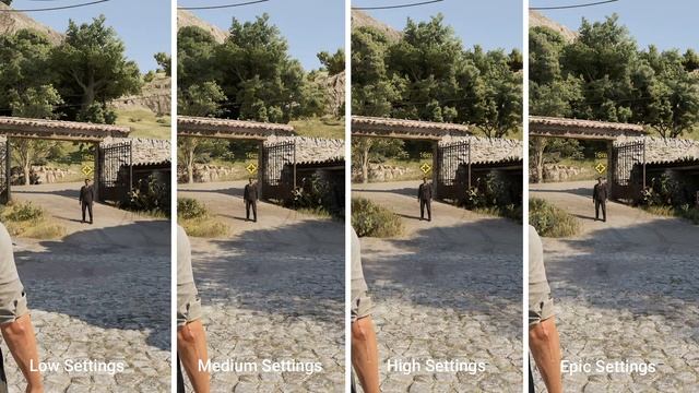 Mafia: The Old Country - Сравнение графики - минимум, средние, максимальные и Epic