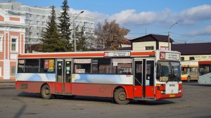 Автобус Mercedes-Benz O405 (АН 485 22). Покатушки по Барнаулу. / Ride on the Mercedes-Benz O405 bus