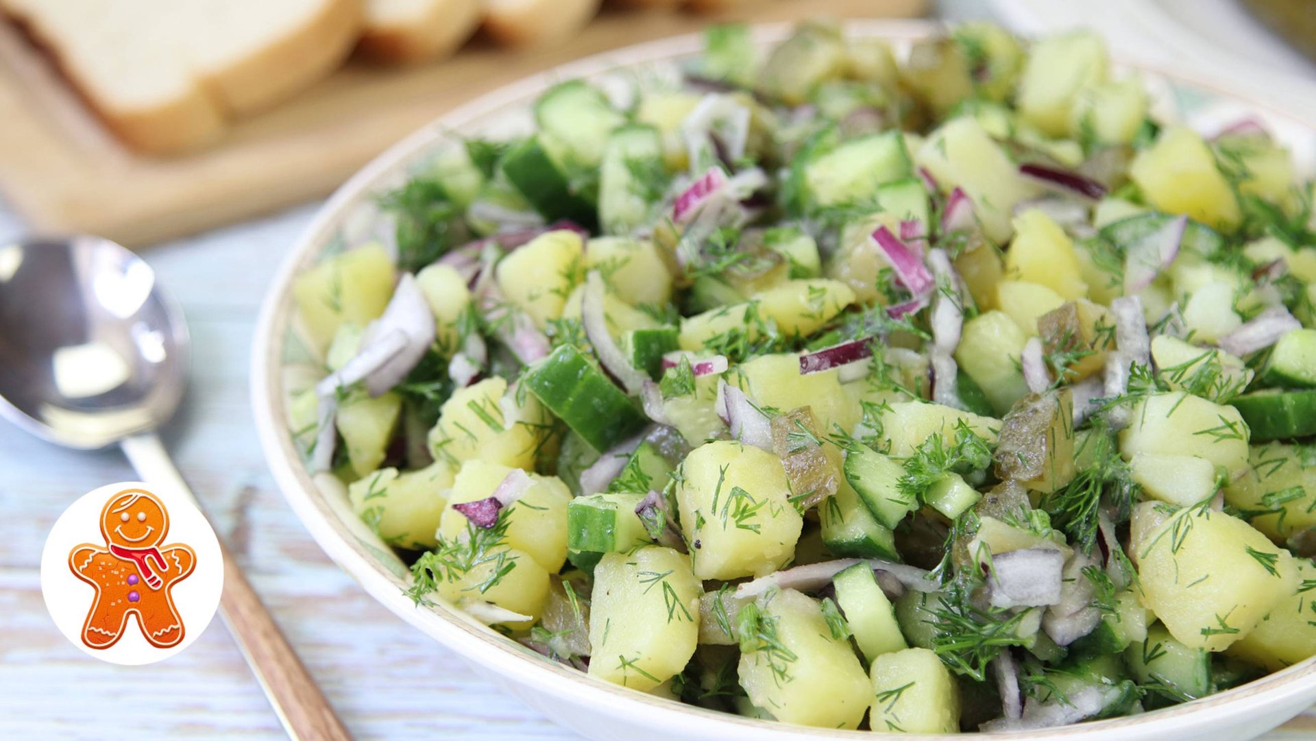 Картофельный салат "Монастырский" ✧ Простой и сытный постный салат