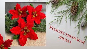 РОЖДЕСТВЕНСКАЯ ЗВЕЗДА ИЗ СИНЕЛЬНОЙ ПРОВОЛОКИ. УКРАШЕНИЕ НА ЁЛКУ