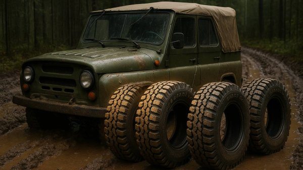 Ночевка в лесу на УАЗе, внедорожные грязевые шины Forward Safari 510 на уазик