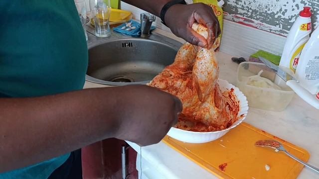 Курица в рукаве для запекания, в духовке  /  Chicken With Potatoes Baked In The Sleeve In The Oven